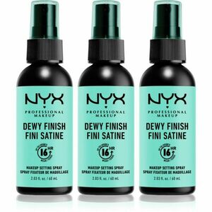 NYX Professional Makeup Makeup Setting Spray Dewy fixační sprej 3x60 ml obraz