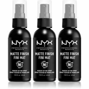 NYX Professional Makeup Makeup Setting Spray Matte fixační sprej 3x60 ml obraz