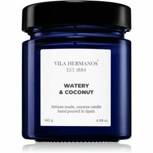 Vila Hermanos Apothecary Cobalt Blue Watery & Coconut vonná svíčka 140 g obraz