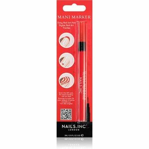 Nails Inc. Mani Marker zdobicí lak na nehty v aplikačním peru odstín Red 3 ml obraz