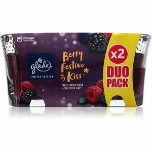 GLADE Berry Festive Kiss DUO vonná svíčka 2x112 g obraz