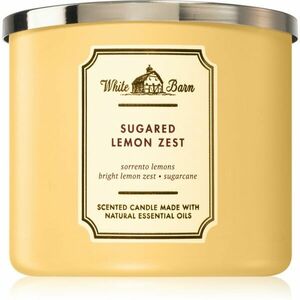 Bath & Body Works Sugared Lemon Zest vonná svíčka III. 411 g obraz