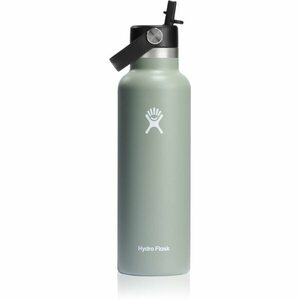 Hydro Flask Standard Mouth Straw Cap termoláhev barva Olive 621 ml obraz