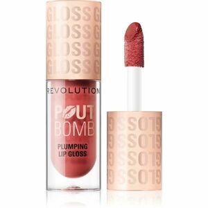 Makeup Revolution Pout Bomb lesk na rty se zvětšujícím efektem odstín Melba Warm Peach 4.6 ml obraz