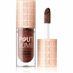 Makeup Revolution Pout Bomb lesk na rty se zvětšujícím efektem odstín Espresso Cool Nude 4.6 ml obraz