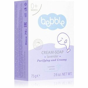 Bebble Cream-Soap Lavender krémové mýdlo s levandulí pro děti 75 g obraz