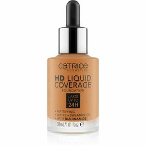 Catrice HD Liquid Coverage Foundation voděodolný tekutý make-up s matným efektem odstín 082 Warm Caramel 30 ml obraz