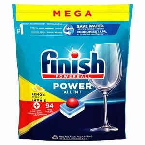 FINISH Power All in 1 Kapsle do myčky nádobí Lemon Sparkle 94 ks obraz