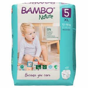 BAMBO Nature 5 dětské pleny 12-18 kg 22 kusů obraz