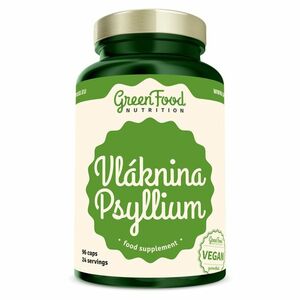 GREENFOOD NUTRITION Vláknina psyllium 96 kapslí obraz