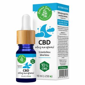 ZELENÁ ZEMĚ CBD kapky na spaní 10 ml obraz