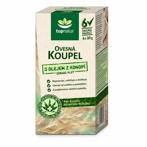 TOPNATUR Ovesná koupel s olejem z konopí 6x30 g obraz