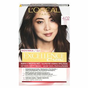 L'OREAL Excellence Creme Barva na vlasy 4.02 Hnědá duhová obraz