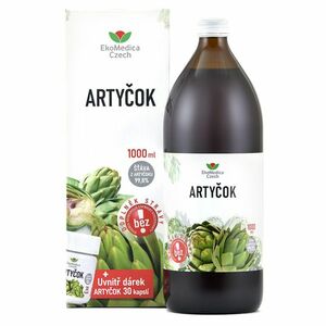 EKOMEDICA Artyčok 1000 ml + DÁREK Artyčok 30 kapslí obraz