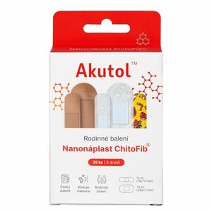 AKUTOL® Nanonáplast ChitoFib® rodinné balení 25 ks obraz