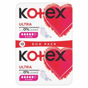 KOTEX Ultra Dámské hygienické vložky Super 12 kusů obraz