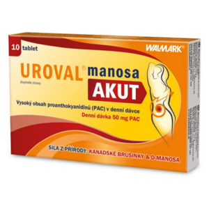 UROVAL manosa AKUT 10 tablet obraz