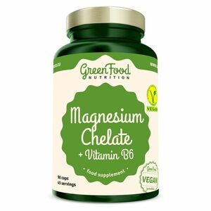 GREENFOOD NUTRITION Magnesium chelát + vitamin B6 90 kapslí obraz