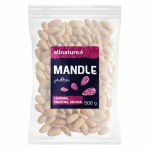 ALLNATURE Mandle loupané pražené solené 500 g obraz