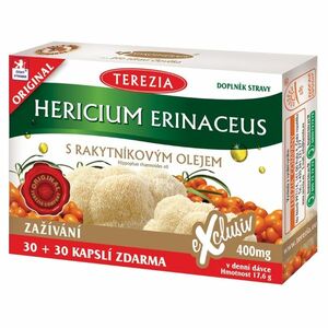 TEREZIA Hericium erinaceus s rakytníkovým olejem 30 + 30 kapslí ZDARMA obraz