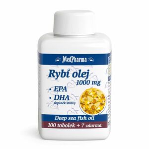 MEDPHARMA Rybí olej 1000 mg + EPA + DHA 107 tobolek obraz