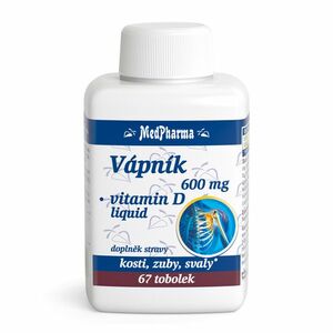 MEDPHARMA Vápník 600 mg + vitamín D3 67 tobolek obraz