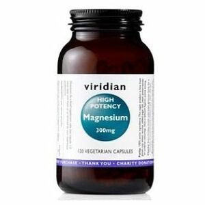 VIRIDIAN Nutrition High potency Magnesium 300 mg 120 kapslí obraz