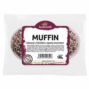 AMARANTH Bezlepkový muffin kakaový s čokoládou sypaný amarantem 2 kusy obraz