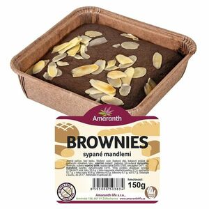 AMARANTH Bezlepkové brownies sypaný mandlemi 150 g obraz