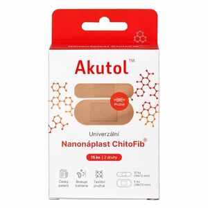 AKUTOL® Nanonáplast ChitoFib® univerzální balení 15 ks obraz