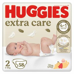 HUGGIES Dětské plenky Extra Care 2 velikost 3-6 kg 58 kusů obraz