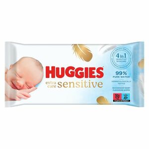 HUGGIES Dětské vlhčené ubrousky Extra Care Single 56 kusů obraz