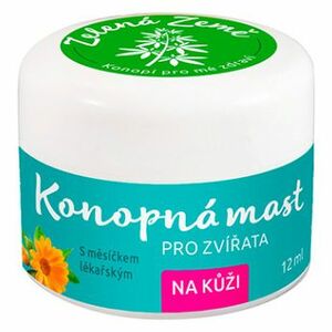 ZELENÁ ZEMĚ Konopná mast na kůži pro zvířata 12 ml obraz