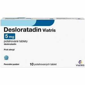 DESLORATADIN Viatris 5 mg 10 tablet obraz