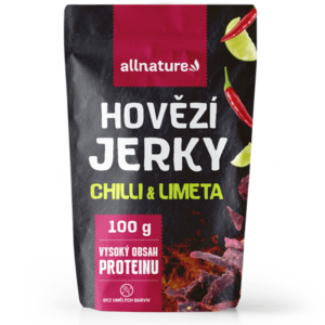 ALLNATURE BEEF Chilli & Lime Jerky sušené maso 100 g obraz