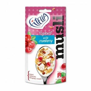 FITELLA Muesli s brusinkami malinami a lněným semínkem 50 g obraz