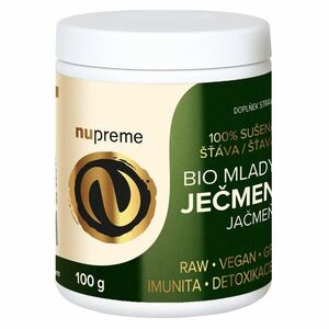 NUPREME Mladý ječmen premium BIO 100 g obraz