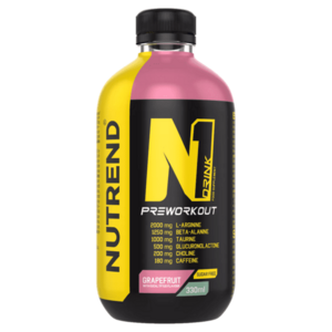 NUTREND N1 preworkout hotový nápoj grep a eukalyptus 330 ml obraz