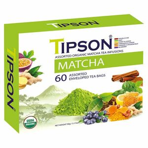 TIPSON Matcha Assorted zelené čaje 60 sáčků BIO obraz