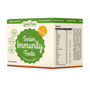 GREENFOOD NUTRITION Senior Immunity Forte SeniorVit 60 kapslí a Vegan Omega 3, 6, 9 60 kapslí + PILLBOX obraz