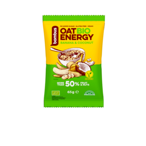 BOMBUS Oat energy banana & coconut ovesná kaše 65 g BIO obraz