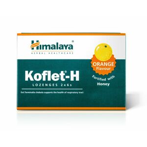 Himalaya Herbals Koflet-H Orange pastilky s medem 12 ks obraz