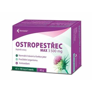 Noventis Ostropestřec Max 3500 mg 45+15 kapslí obraz