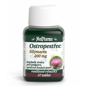 Medpharma Ostropestřec Silymarin 200 mg 37 tablet obraz