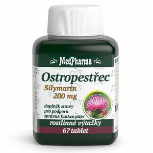 Medpharma Ostropestřec Silymarin 200 mg 67 tablet obraz