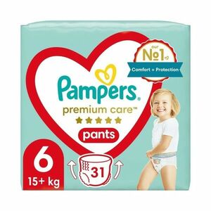 Pampers Premium Care vel. 6 15+ kg plenkové kalhotky 31 ks obraz