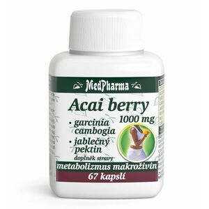 Medpharma Acai berry 1000 mg + Garcinia 67 kapslí obraz