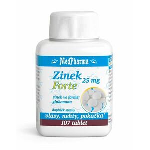 Medpharma Zinek Forte 25 mg 107 tablet obraz