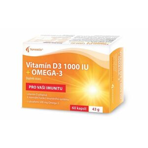 Noventis Vitamín D3 1000 IU + Omega-3 60 kapslí obraz