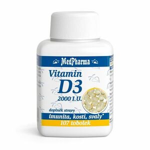 Medpharma Vitamin D3 2000 I.U. 107 tobolek obraz